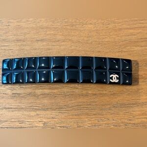 Chanel Black Choco Bar barrette 04A